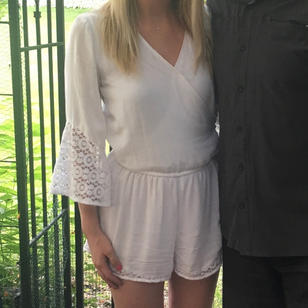 A&F white romper